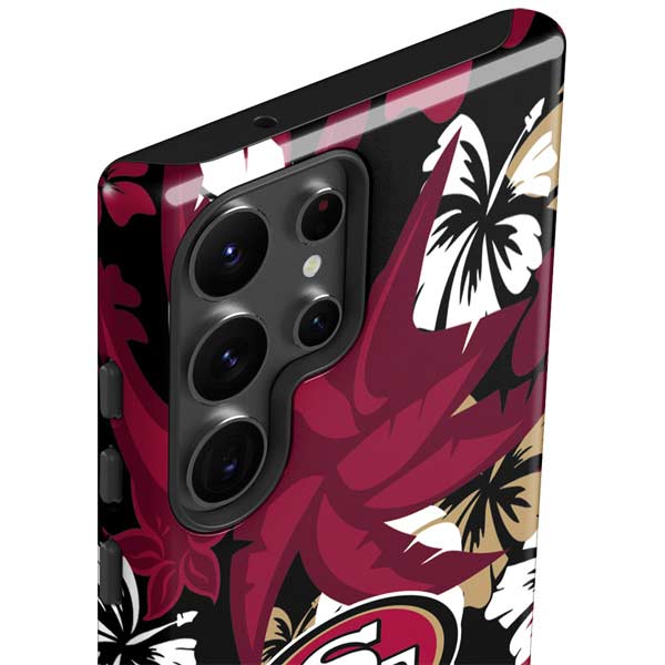 NFL San Francisco 49ers Tropical Print Galaxy S23 Ultra Pro Case