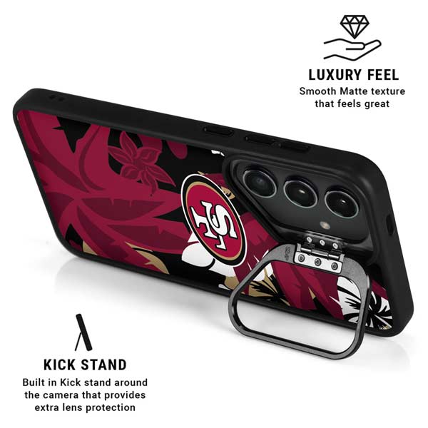 NFL San Francisco 49ers Tropical Print Galaxy S26 Kickstand Case