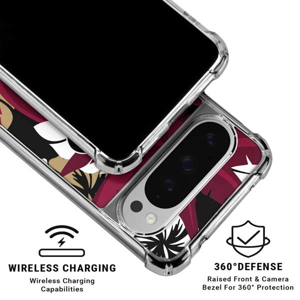 NFL San Francisco 49ers Tropical Print Google Pixel 10 Pro XL Clear Case