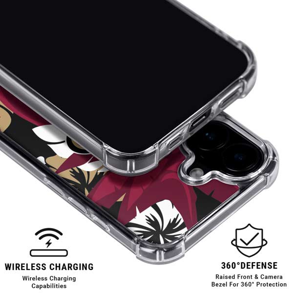 NFL San Francisco 49ers Tropical Print iPhone 17 Clear Case