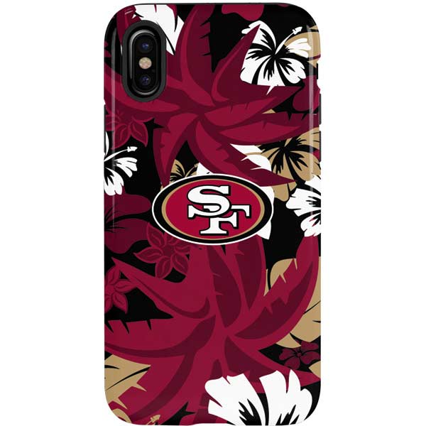 NFL San Francisco 49ers Tropical Print iPhone XS Pro Case