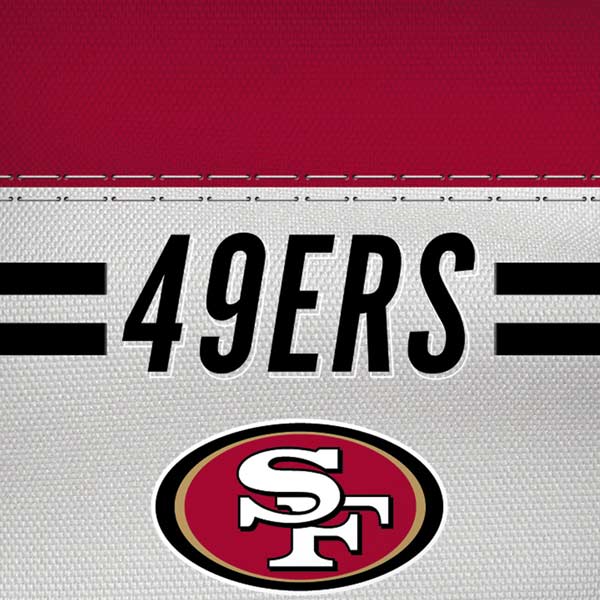 NFL San Francisco 49ers White Striped iPhone XS Pro Case