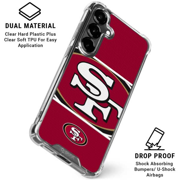 NFL San Francisco 49ers Zone Block Galaxy S26 Clear Case