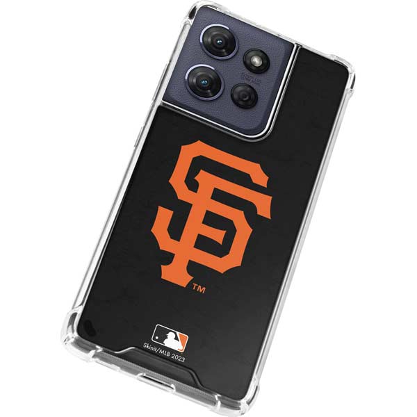 MLB San Francisco Giants - Solid Distressed Moto G 5G (2025) Clear Case