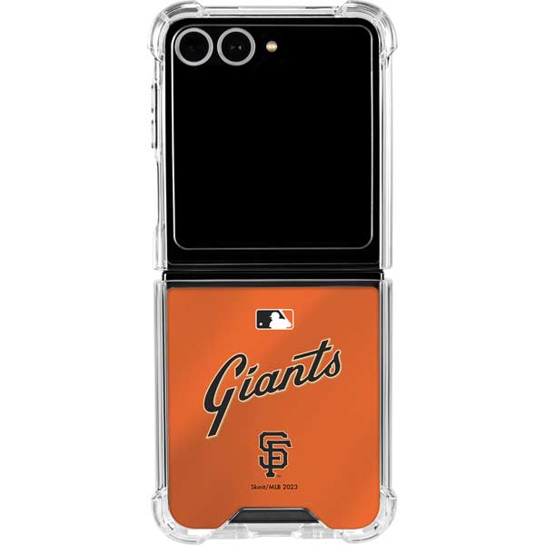 MLB San Francisco Giants Alternate Home Jersey Galaxy Z Flip7 Clear Case
