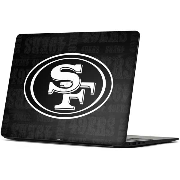 NFL San Franciso 49ers Black & White Surface Laptop 7 15in Skin