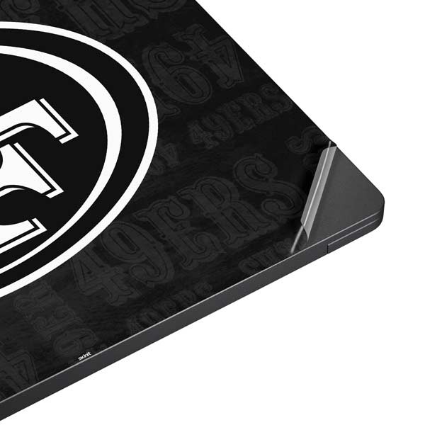 NFL San Franciso 49ers Black & White Surface Laptop 7 15in Skin