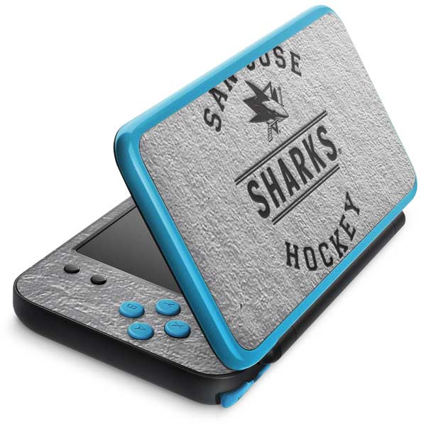 NHL San Jose Sharks Black Text Nintendo Skins