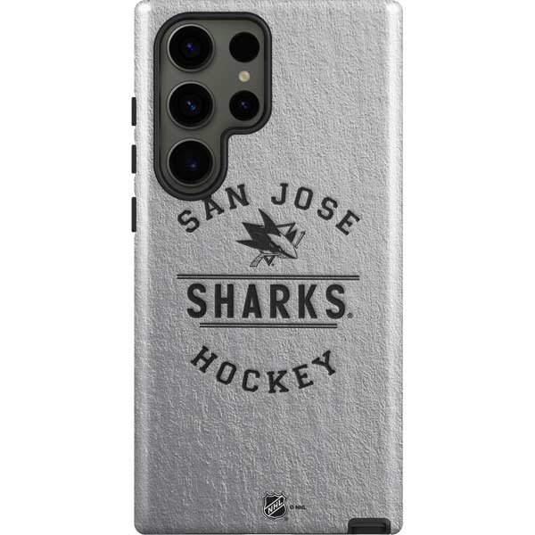NHL San Jose Sharks Black Text Galaxy S23 Ultra Pro Case