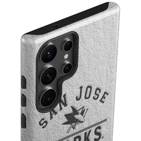 NHL San Jose Sharks Black Text Galaxy S23 Ultra Pro Case