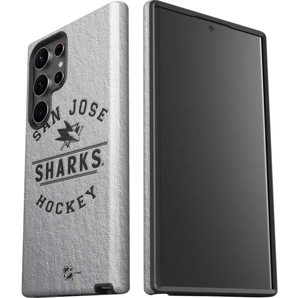 NHL San Jose Sharks Black Text Galaxy S23 Ultra Pro Case