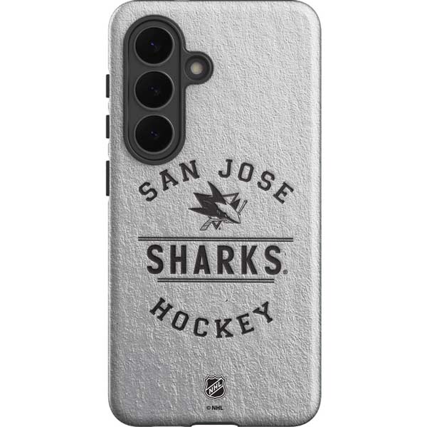 NHL San Jose Sharks Black Text Galaxy S26 Impact Case