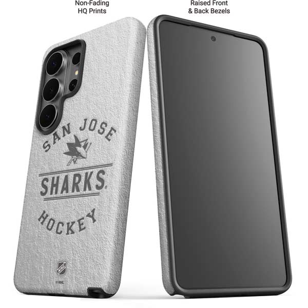 NHL San Jose Sharks Black Text Galaxy S26 Ultra Impact Case