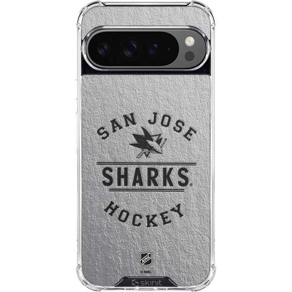 NHL San Jose Sharks Black Text Google Pixel 10 Pro Clear Case