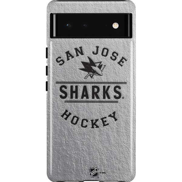 NHL San Jose Sharks Black Text Pixel Cases