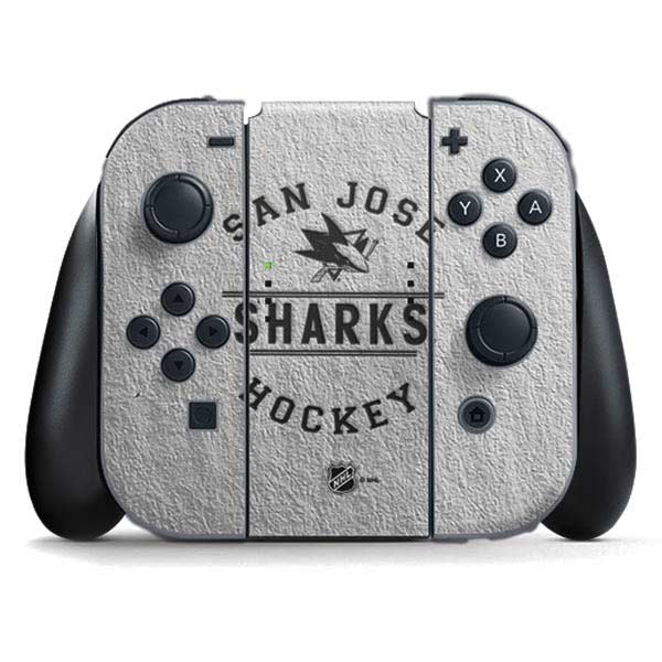 NHL San Jose Sharks Black Text Nintendo Skins