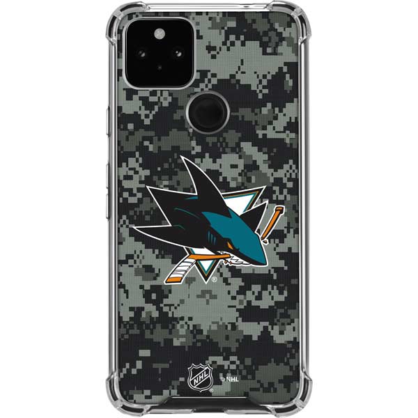 NHL San Jose Sharks Camo Pixel Cases