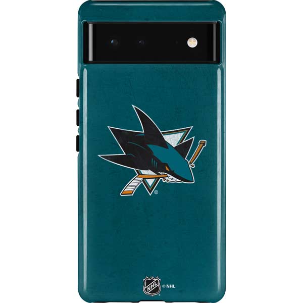 NHL San Jose Sharks Distressed Pixel Cases