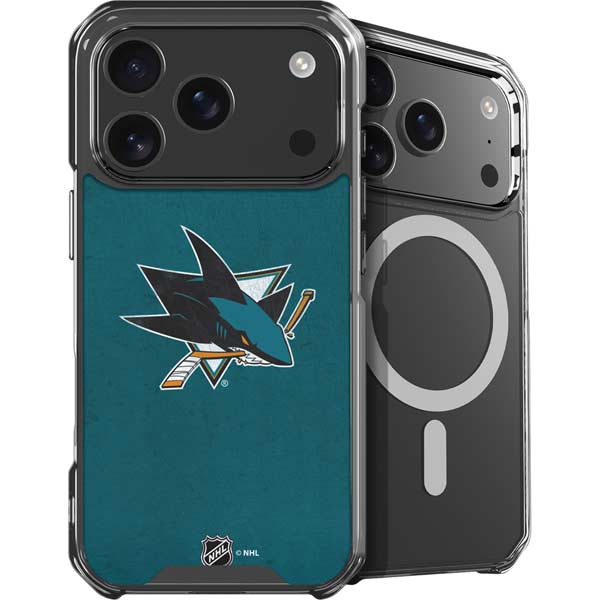 NHL San Jose Sharks Distressed iPhone 17 Pro MagSafe Case