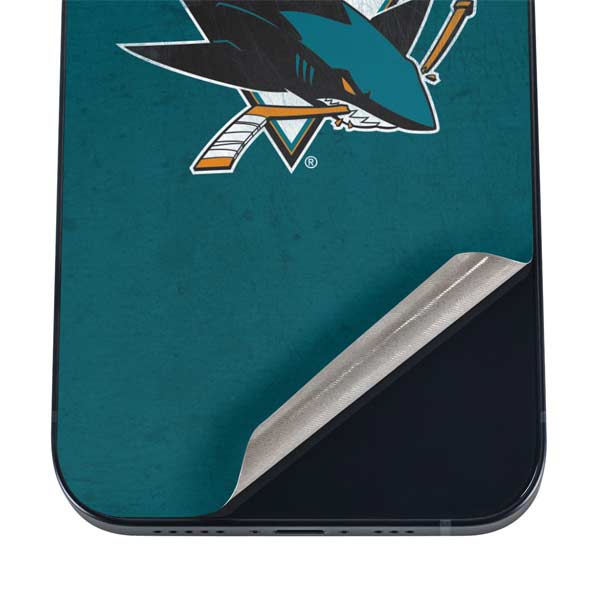 NHL San Jose Sharks Distressed iPhone 17 Pro Skin