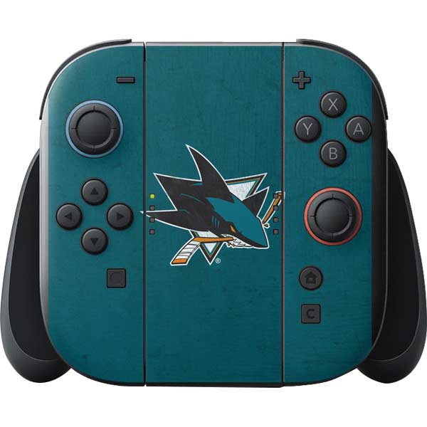 NHL San Jose Sharks Distressed Nintendo Switch 2 (2025) with Joy-Con Skin