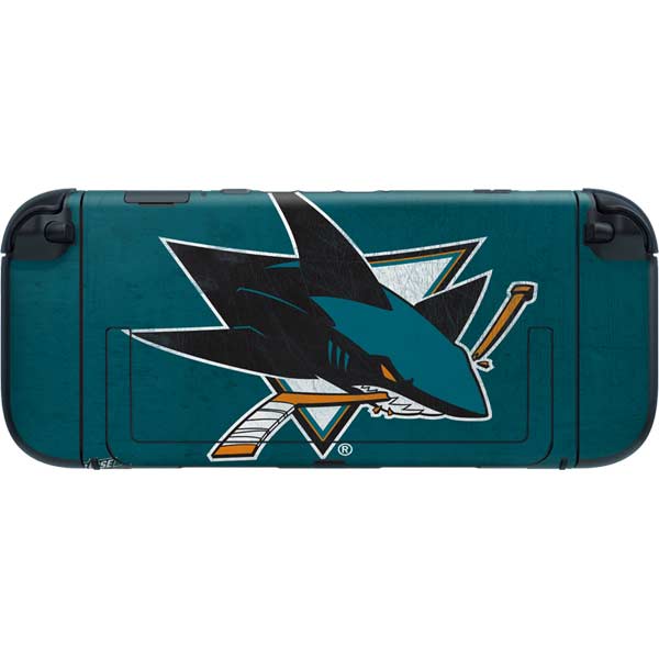 NHL San Jose Sharks Distressed Nintendo Switch 2 (2025) with Joy-Con Skin