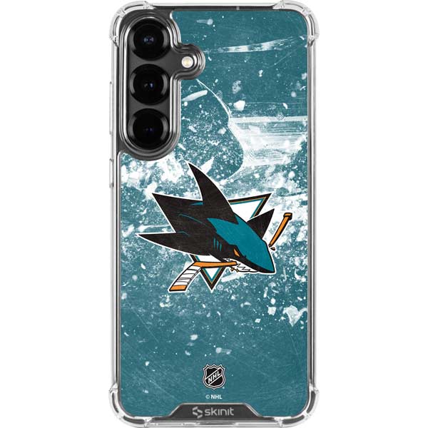 NHL San Jose Sharks Frozen Galaxy S26 Plus Clear Case