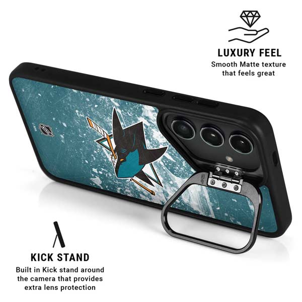 NHL San Jose Sharks Frozen Galaxy S26 Plus Kickstand Case