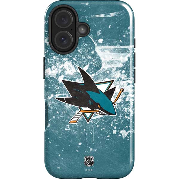 NHL San Jose Sharks Frozen iPhone 16 Magsafe Impact Case