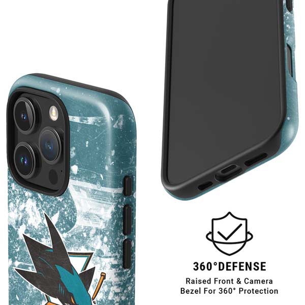NHL San Jose Sharks Frozen iPhone 16 Pro Magsafe Impact Case