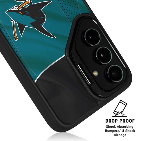 NHL San Jose Sharks Home Jersey Galaxy S26 Ultra Kickstand Case
