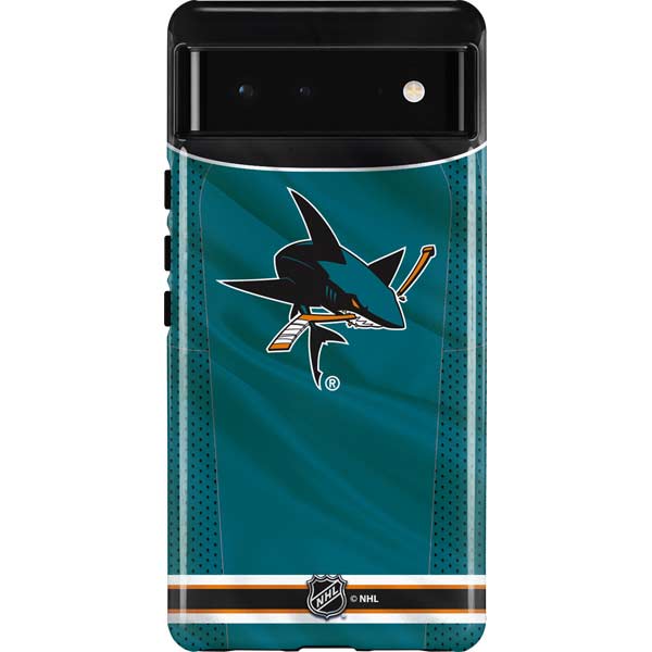 NHL San Jose Sharks Home Jersey Pixel Cases