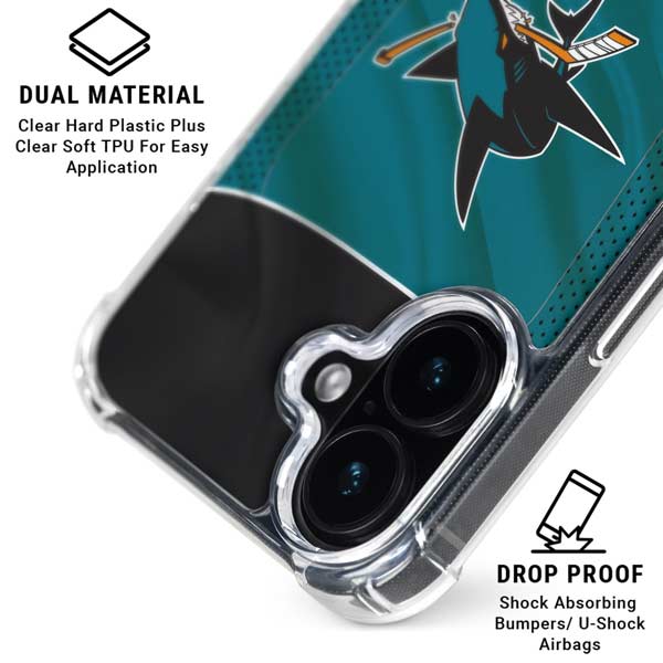 NHL San Jose Sharks Home Jersey iPhone 17 MagSafe Case