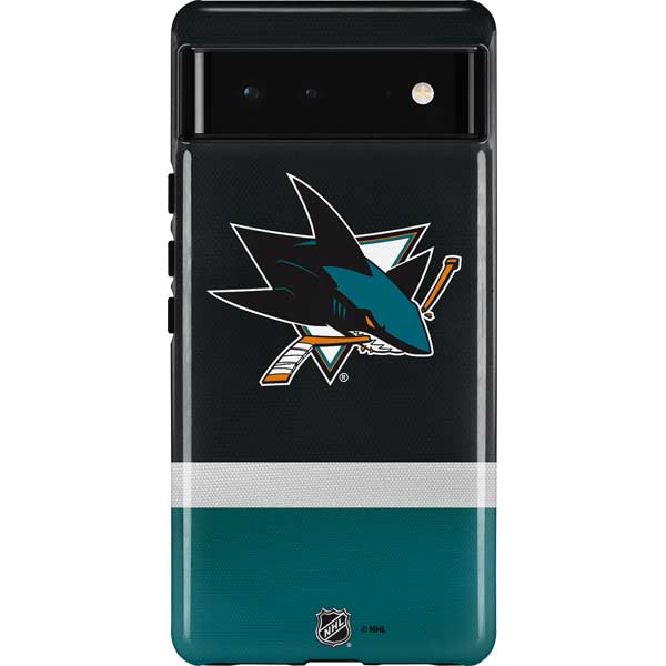 NHL San Jose Sharks Jersey Pixel Cases