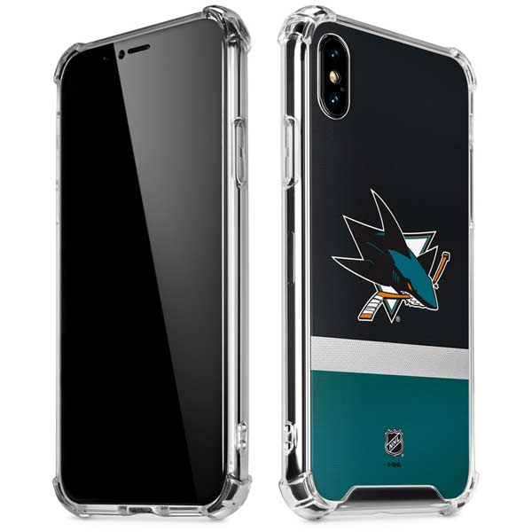 NHL San Jose Sharks Jersey iPhone X/XS Clear Case