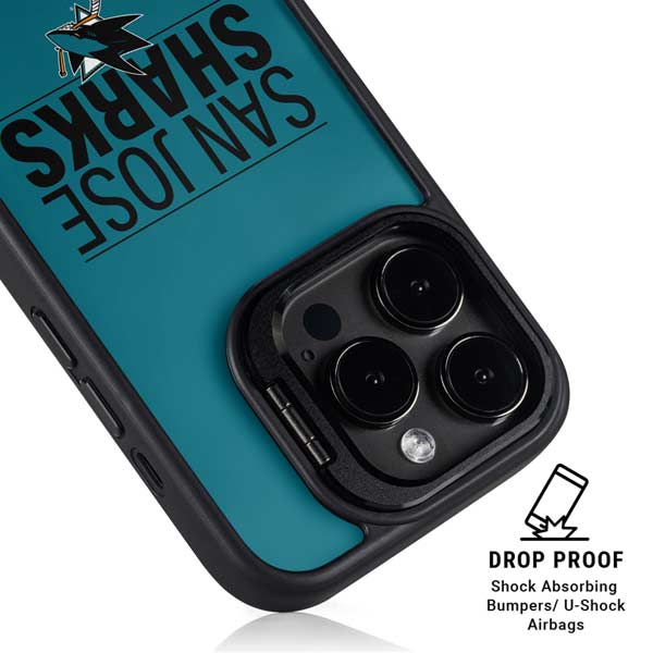 NHL San Jose Sharks Lineup iPhone 14 Pro Max Kickstand Case
