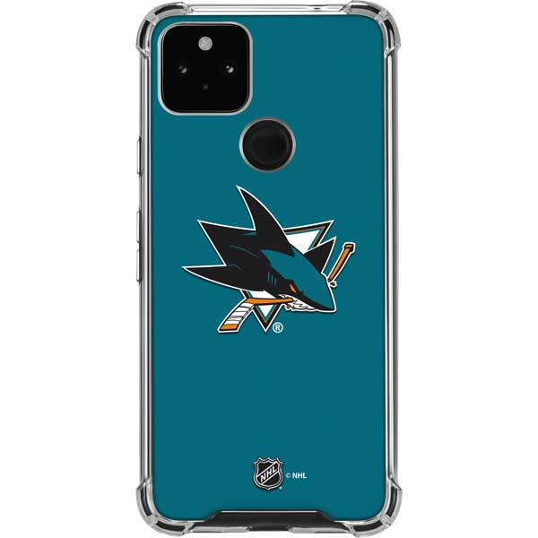 NHL San Jose Sharks Solid Background Pixel Cases