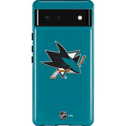 NHL San Jose Sharks Solid Background Pixel Cases