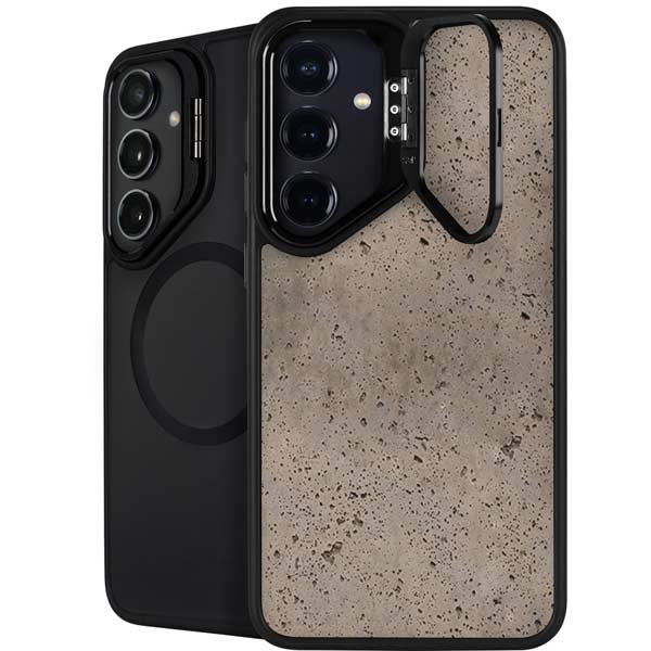 Sandstone Concrete Galaxy S26 Plus Kickstand Case
