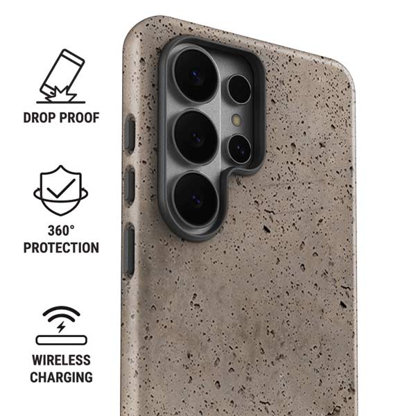 Sandstone Concrete Galaxy S26 Ultra Impact Case
