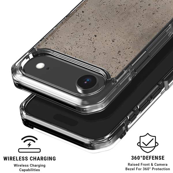 Sandstone Concrete iPhone 17 Air Clear Case