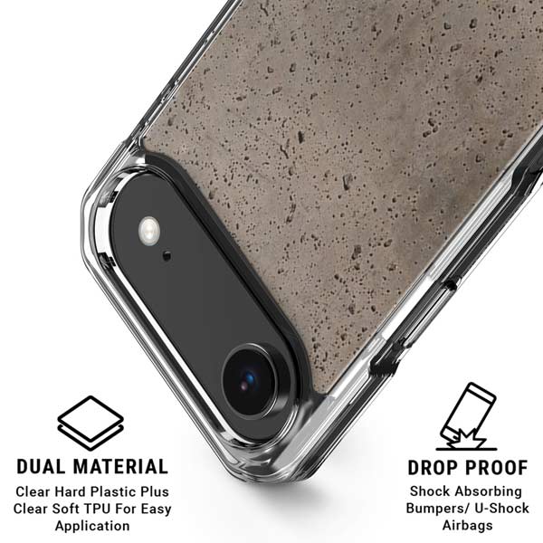 Sandstone Concrete iPhone 17 Air Clear Case