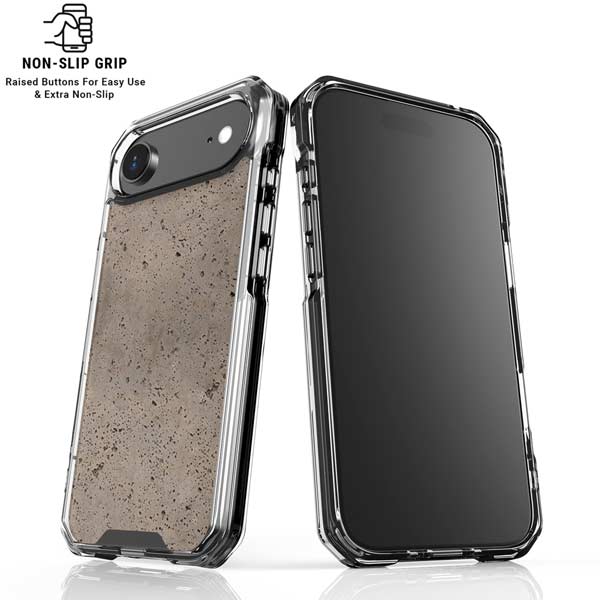 Sandstone Concrete iPhone 17 Air Clear Case