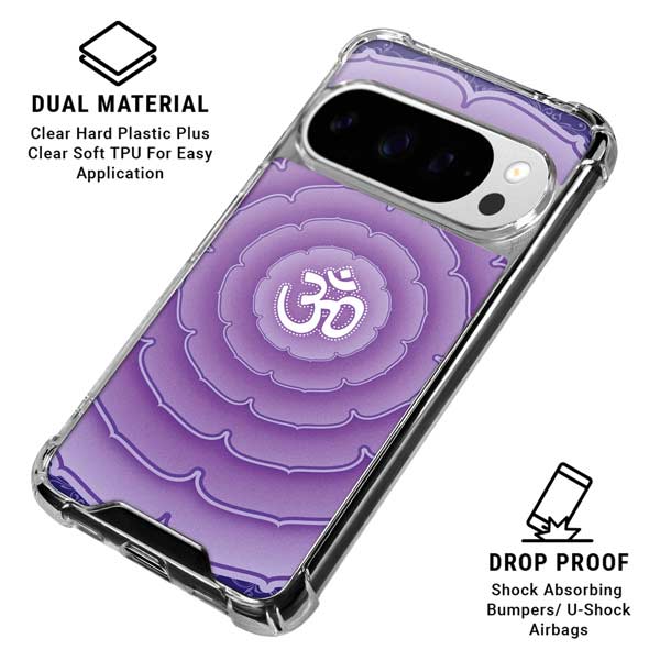 Sanskrit Purple Google Pixel 10 Pro Clear Case
