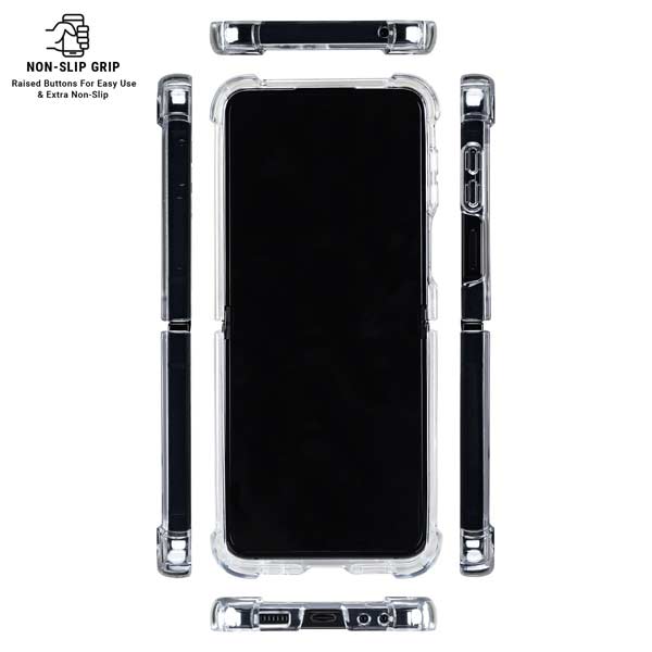 University of California-Santa Barbara Gauchos Galaxy Z Flip7 Clear Case