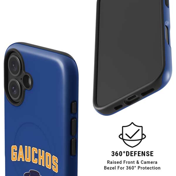 University of California-Santa Barbara Gauchos iPhone 16 Magsafe Impact Case