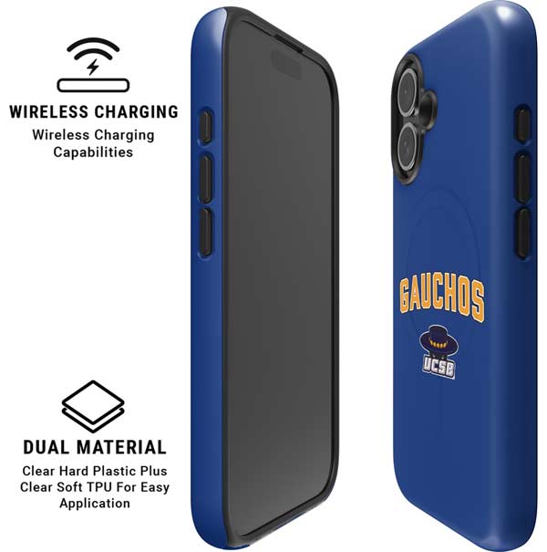 University of California-Santa Barbara Gauchos iPhone 16 Magsafe Impact Case