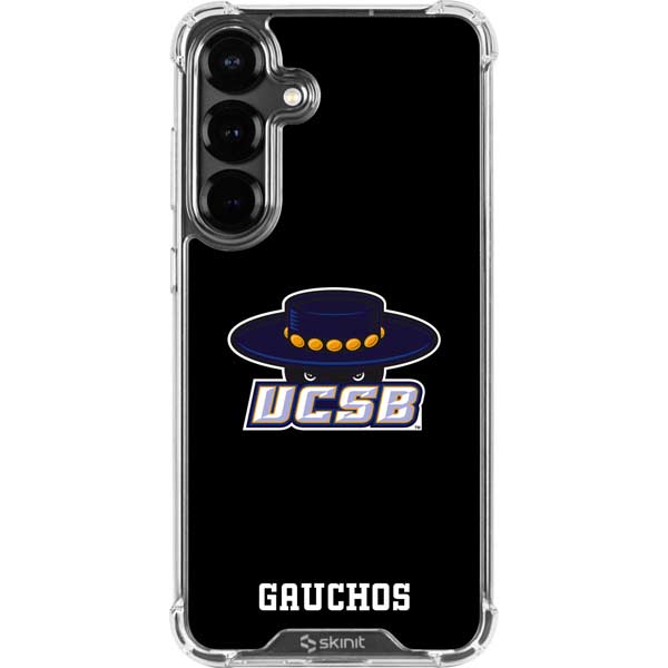 University of California-Santa Barbara UCSB Gauchos Black Galaxy S26 Plus Clear Case