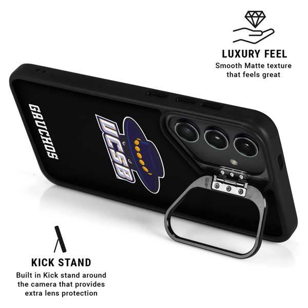 University of California-Santa Barbara UCSB Gauchos Black Galaxy S26 Plus Kickstand Case