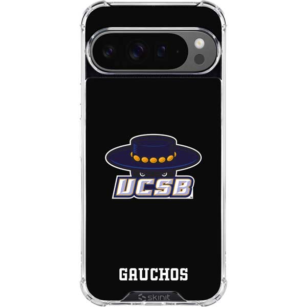 University of California-Santa Barbara UCSB Gauchos Black Google Pixel 10 Pro XL Clear Case